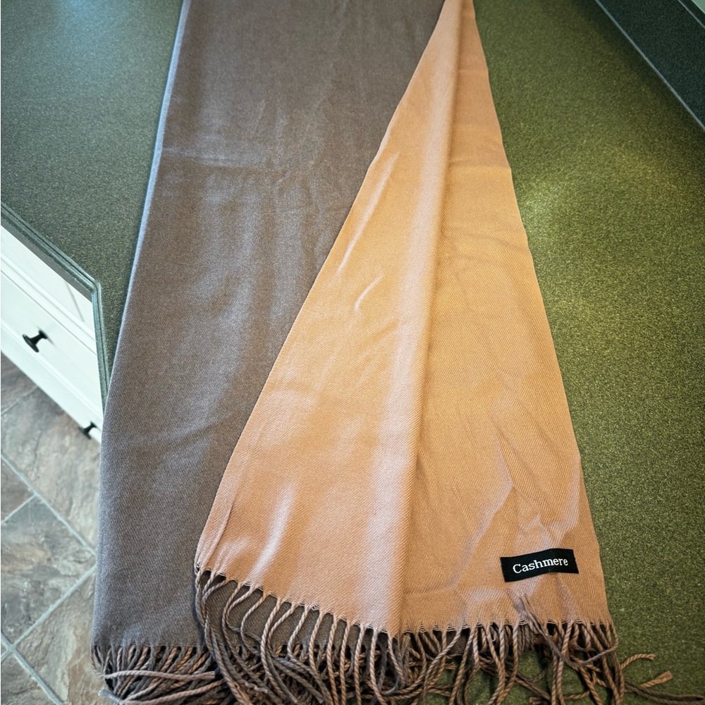 Women’s luxury Two-Tone 100% Cashmere Scarf